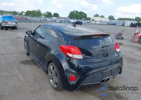 2013 Hyundai Veloster Turbo W/Blue from USA, damaged, VIN KMHTC6AE5DU110652